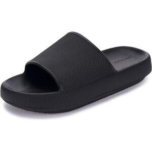 BRONAX Pillow Slides for Women Men Thick Sole Shower House Slippers EVA